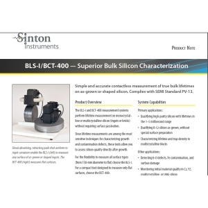 美國(guó)Sinton 少子壽命測(cè)試儀 BCT-400/BLS-I